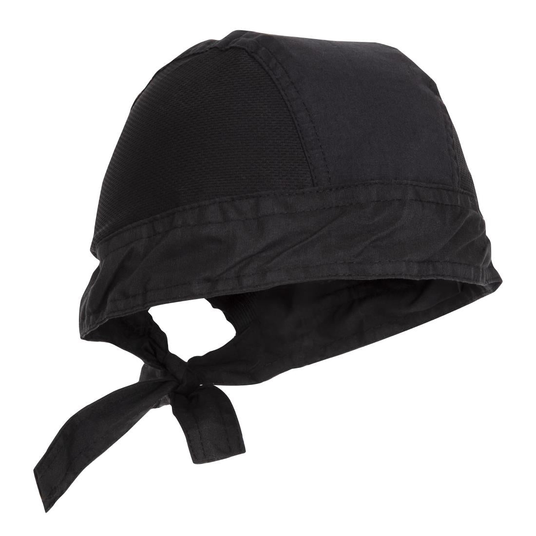 Chefs Bandana Black - B390 Headwraps Whites Chefs Clothing