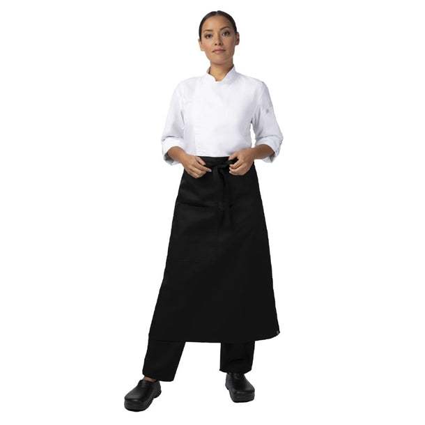 Chef Works Recycled Bistro Apron Black - BA043 Aprons Chef Works