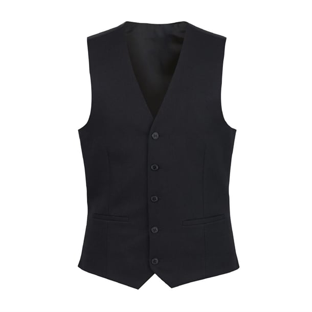 Brook Taverner Mens Mercury Black Waistcoat Medium - BA053-M Brook Taverner