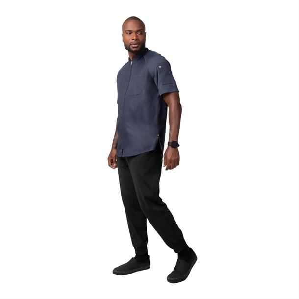 Chef Works Arcadia Flex Series Chef Jacket Grey L - BA072-L Chef Works Chefs Jackets Chef Works