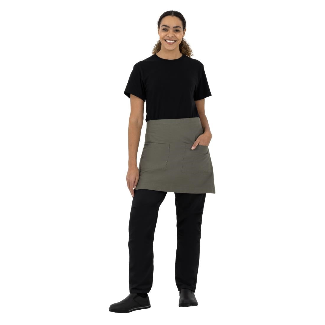 Southside Cotton Canvas Waist Apron Khaki - BA117 Aprons Southside