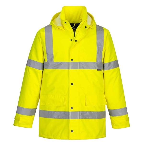 Portwest Hi-Vis Winter Jacket Size L - BA182-L Portwest