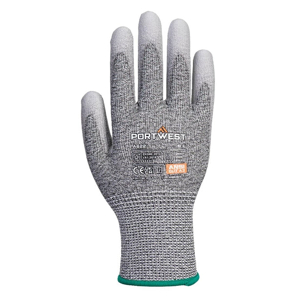 Portwest Grey Cut C13 PU Glove Size L - BA186-L Portwest