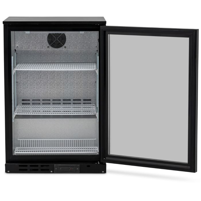 Blizzard Single Door Black Bar Bottle Cooler - BAR1 Single Door Bottle Coolers Blizzard