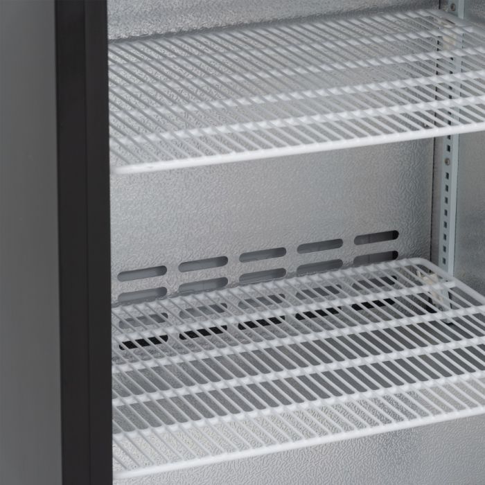 Blizzard Single Door Black Bar Bottle Cooler - BAR1 Single Door Bottle Coolers Blizzard