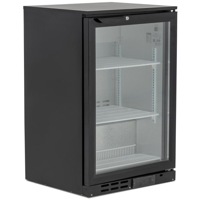 Blizzard Single Door Black Bar Bottle Cooler - BAR1 Single Door Bottle Coolers Blizzard