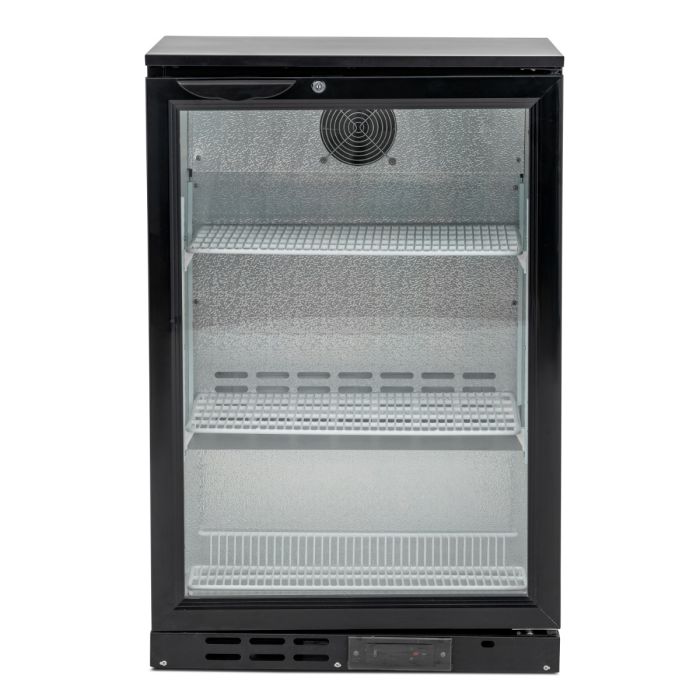 Blizzard Single Door Black Bar Bottle Cooler - BAR1 Single Door Bottle Coolers Blizzard