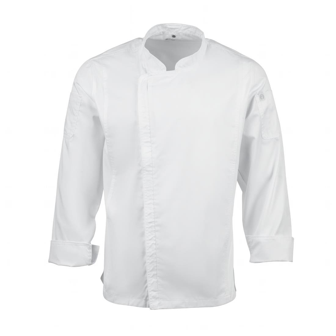 Chef Works Unisex Hartford Lightweight Chef Jacket White Size S - BB264-S Chef Works Chefs Jackets Chef Works Urban