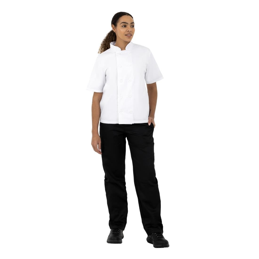 Nisbets Essentials Short Sleeve Chefs Jacket White XL (Pack of 2) - BB547-XL Nisbets Essentials Chef Jacket Nisbets Essentials