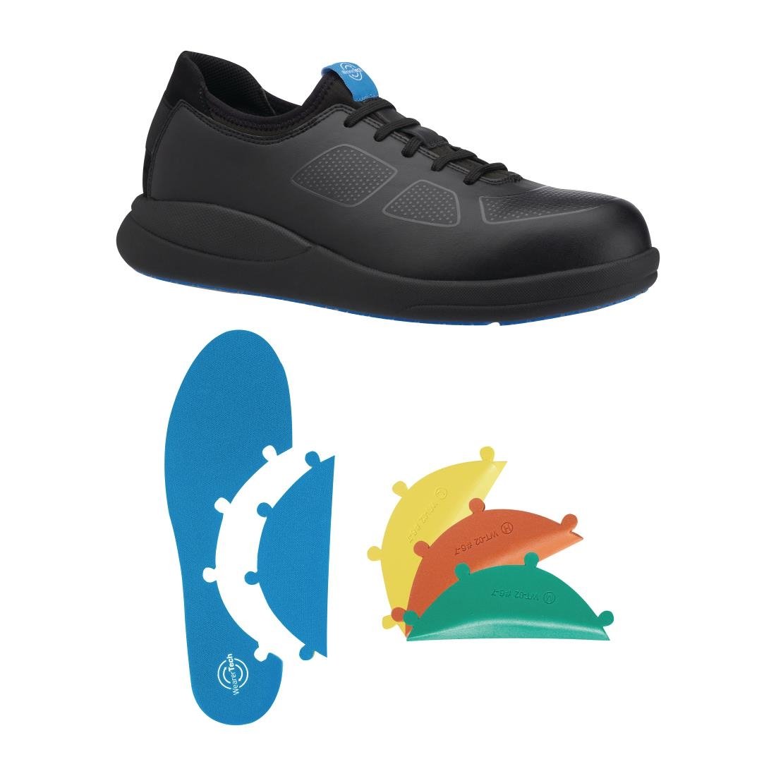WearerTech Transform Safety Toe Trainer Black with Modular Insole Size 46 - BB745-46 WearerTech Shoes WearerTech