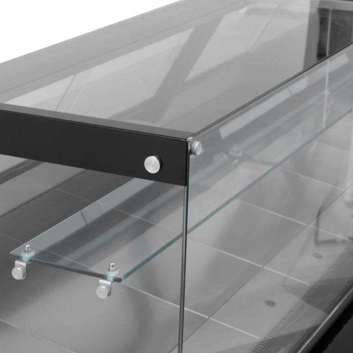 Blizzard 1.3m Flat Glass Serve Over Counter | BFG130BKV2 Standard Serve Over Counters Blizzard