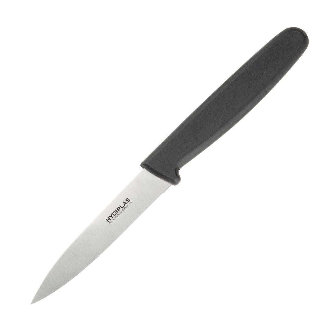 Hygiplas Straight Blade Paring Knife Black 8.5cm - C268 Hygiplas