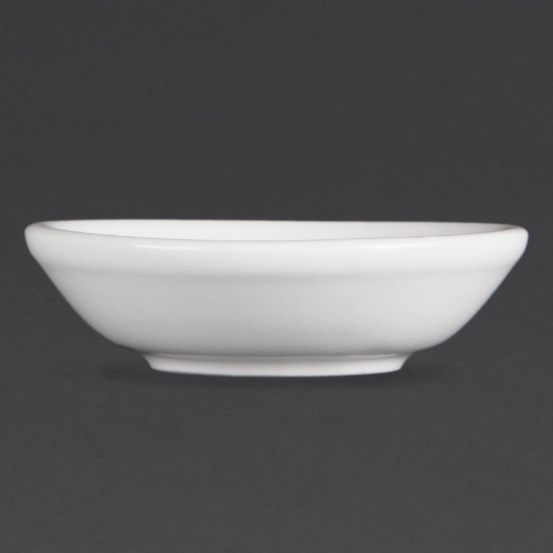 Olympia Whiteware Soy Dishes 70mm (Pack of 12) - C320 Olympia Crockery Olympia