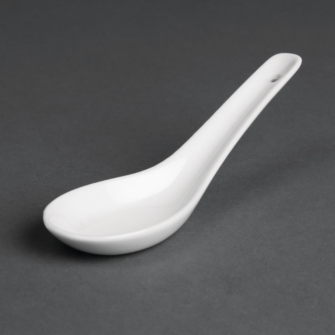 Olympia Whiteware Rice Spoons 130mm (Pack of 24) - C325 Spoons Olympia