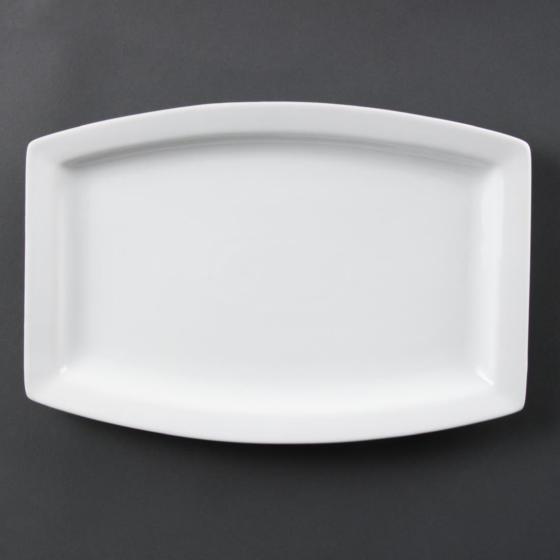 Olympia Whiteware Rectangular Plates 320mm (Pack of 6) - C361 Plates Olympia