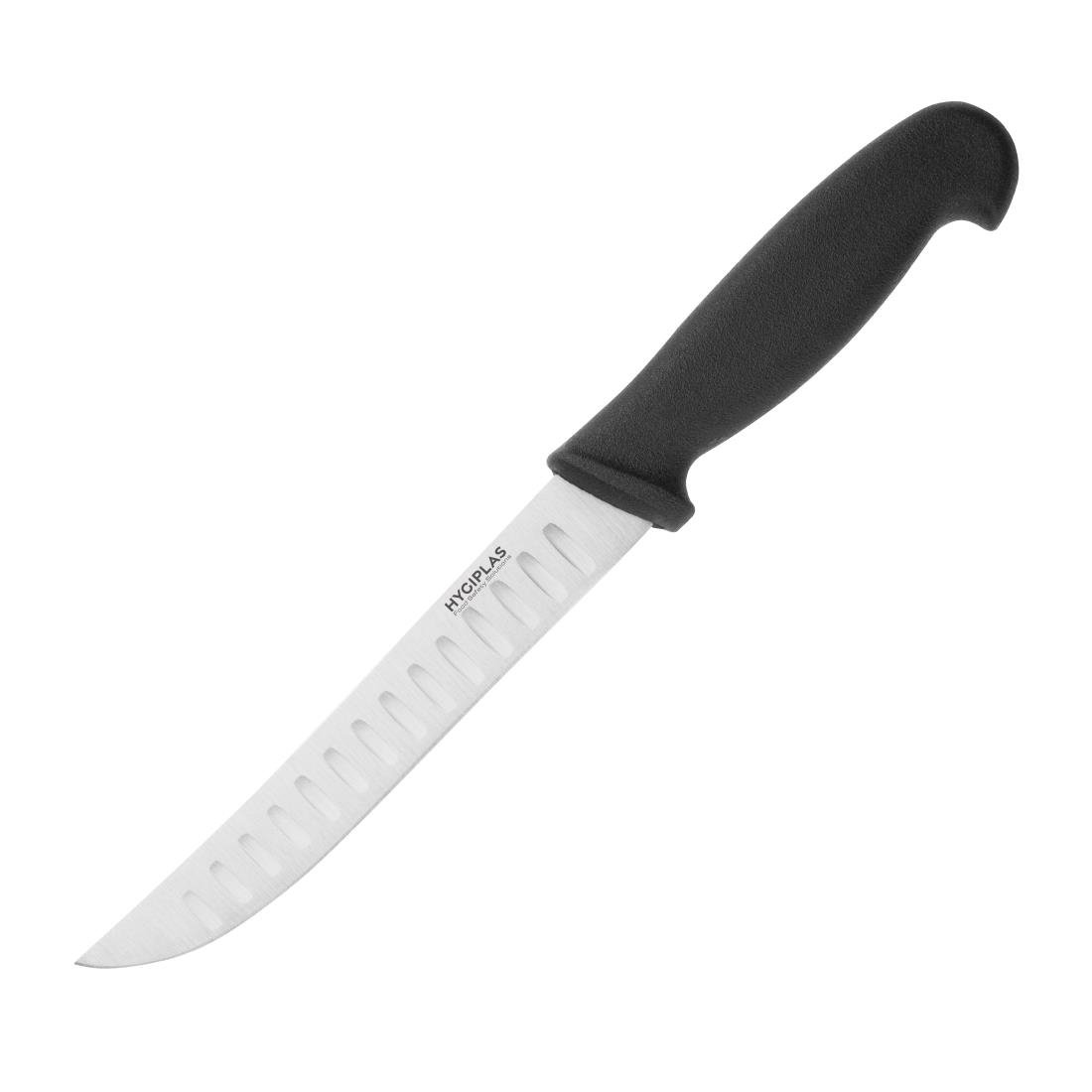 Hygiplas Scalloped Utility Knife Black 12.5cm - C420 Hygiplas