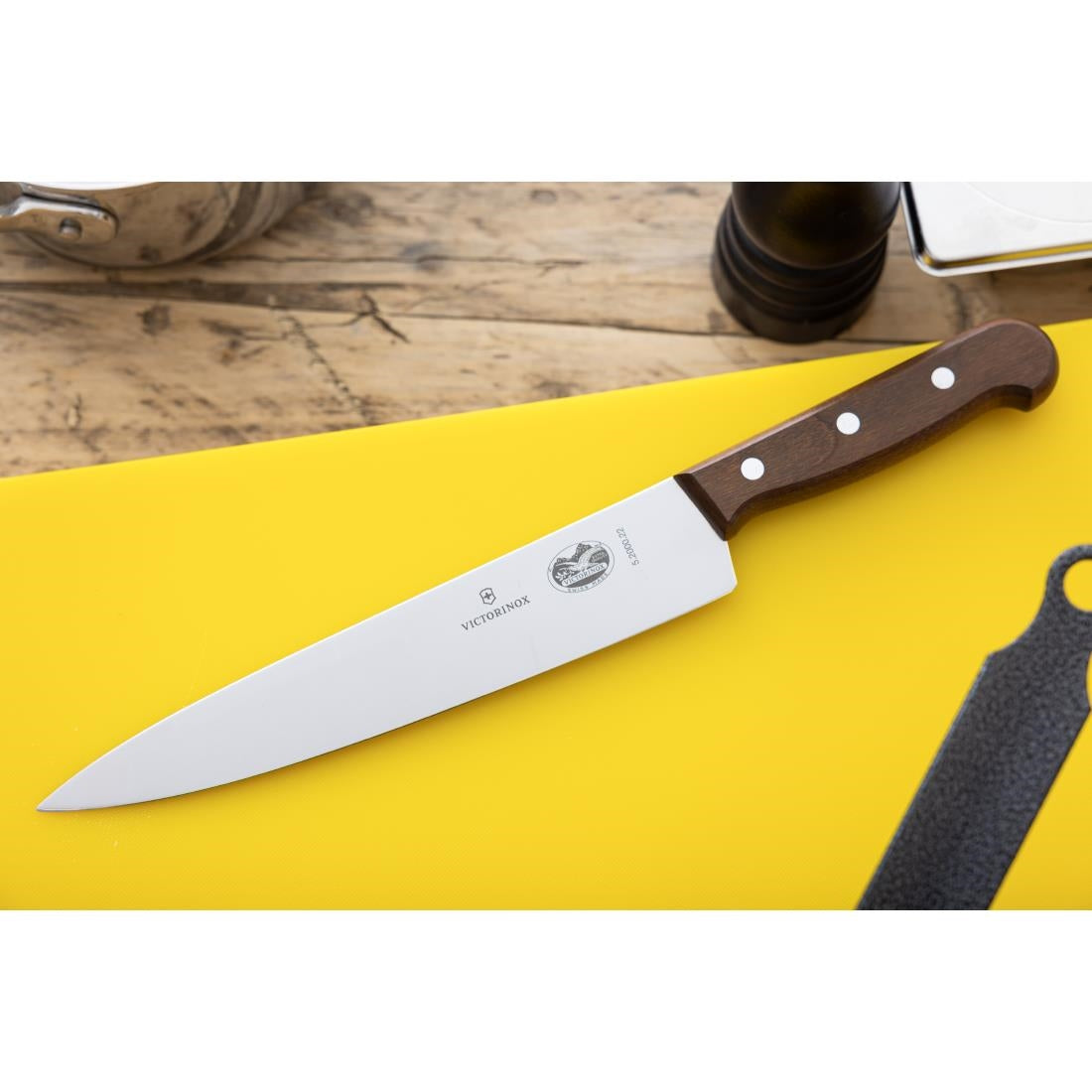 Victorinox Wooden Handled Carving Knife 22cm - DP581 Victorinox