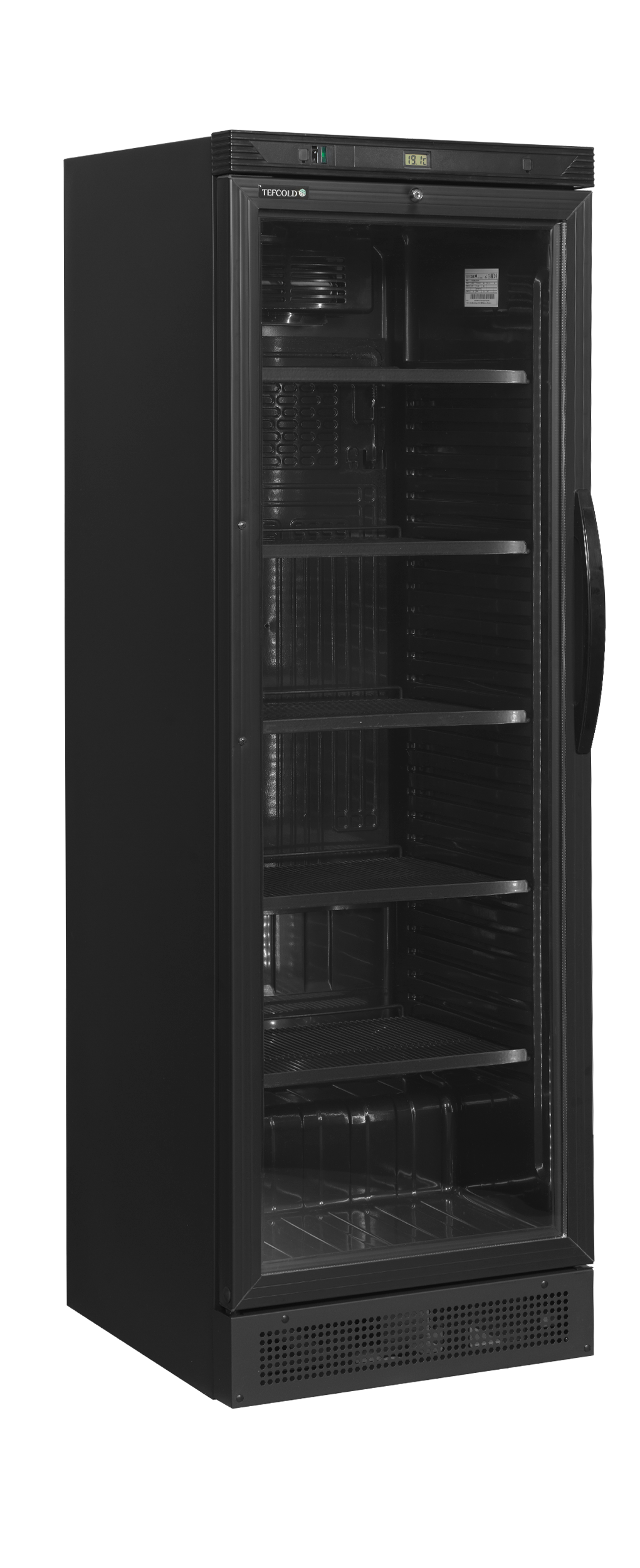 Tefcold Glass Door Merchandiser - CEV425 BLACK L/H Tefcold