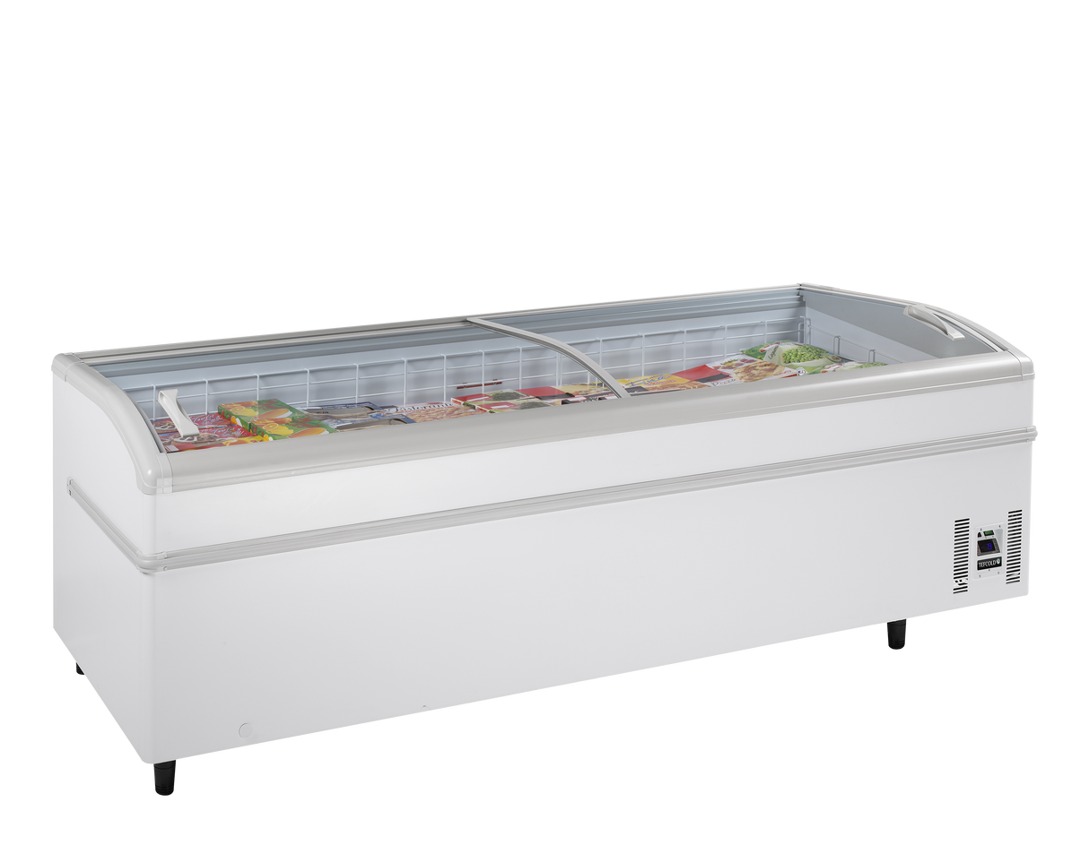 Arcaboa High Vision Supermarket Freezer - SUPER 250DE White Display Chest Freezers Arcaboa