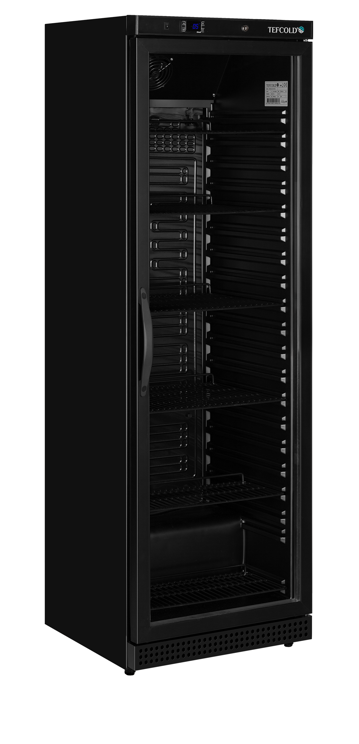 Tefcold Glass Door Merchandiser - UR400G BLACK Tefcold
