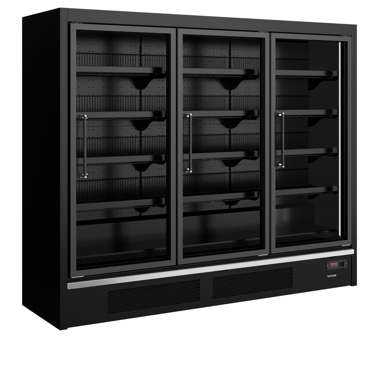 Tefcold Glass Door Freezer - Galaxy+ GPF3D Black Tefcold