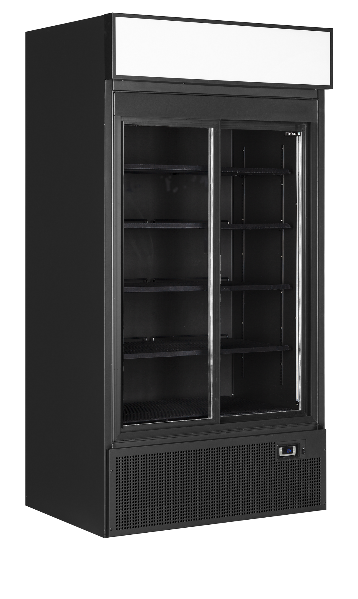 Tefcold Glass Door Merchandiser - FSC1000S BLACK Tefcold