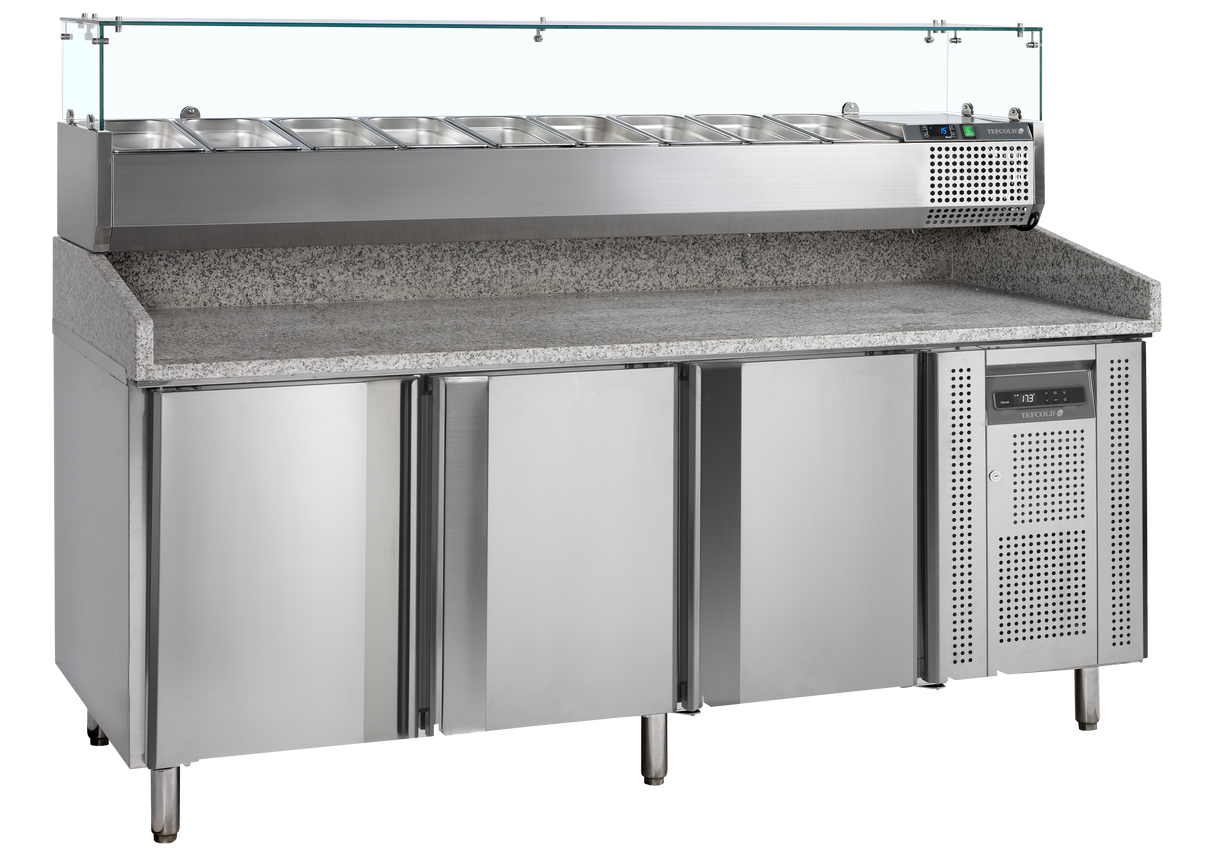 Tefcold Pizza Table - PT1300 + VK38-200 Tefcold
