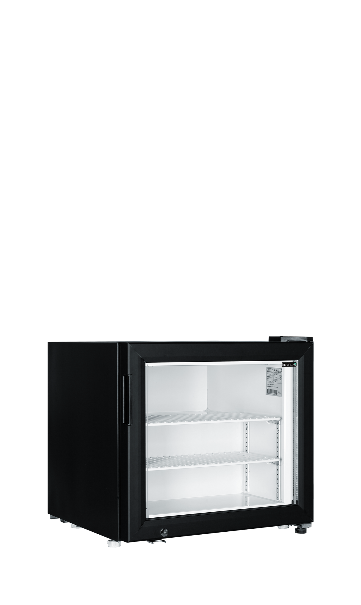 Tefcold Glass Door Display Freezer - UF50G Black Tefcold