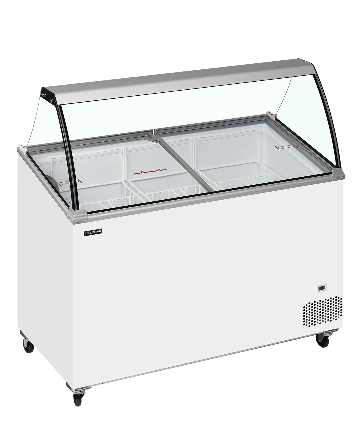 Tefcold Scoop Ice Cream Display - IC401SCE + CANOPY Ice Cream Display Freezers Tefcold