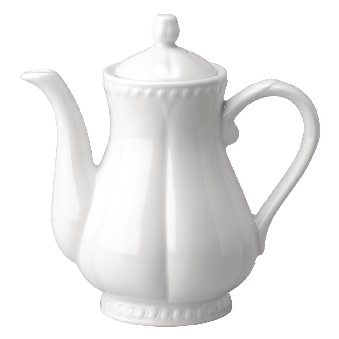 Churchill Buckingham White Coffee Pots 1136ml (Pack of 4) - CA239 Churchill Super Vitrified Churchill