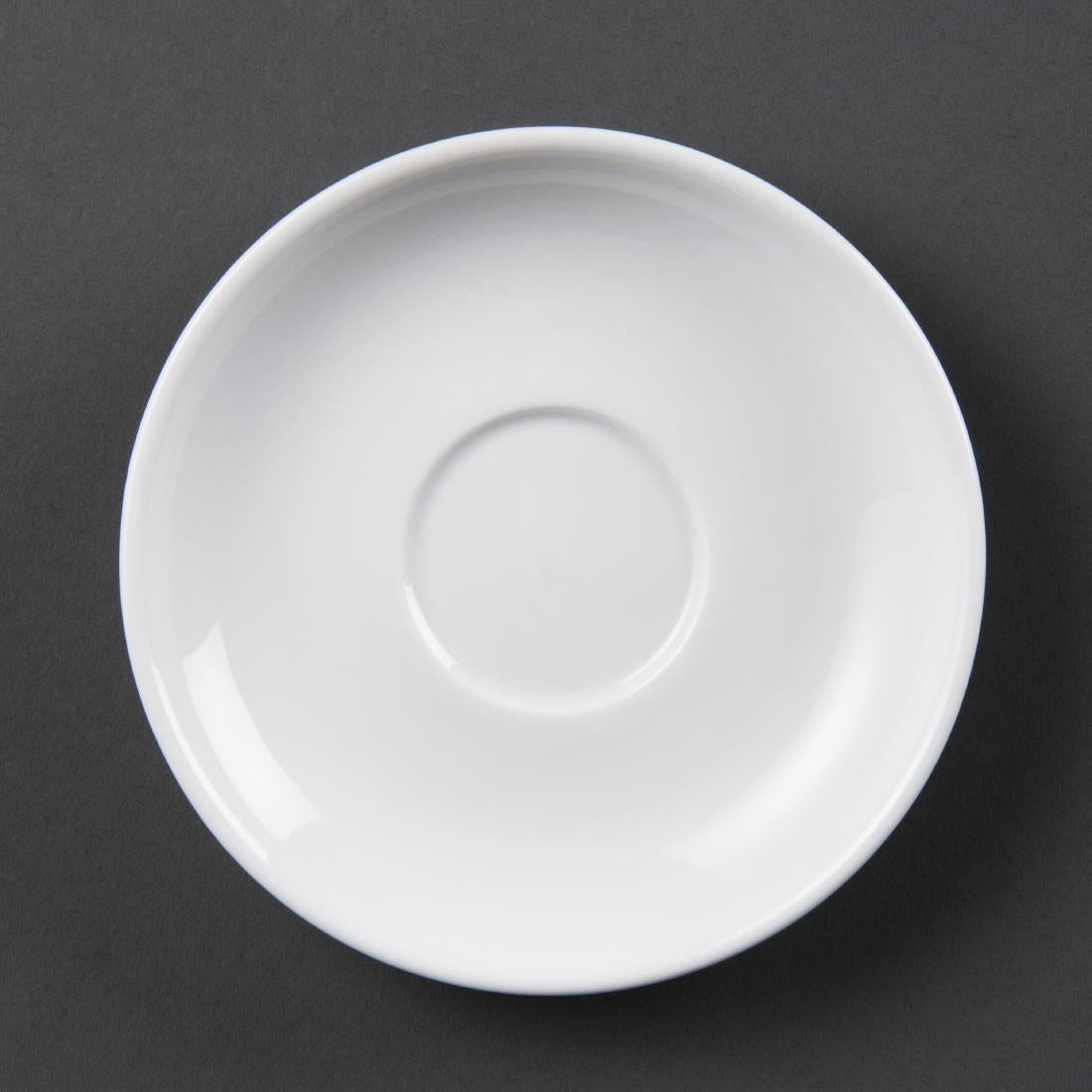 Olympia Whiteware Espresso Saucers (Pack of 12) - CB465 Olympia Crockery Olympia