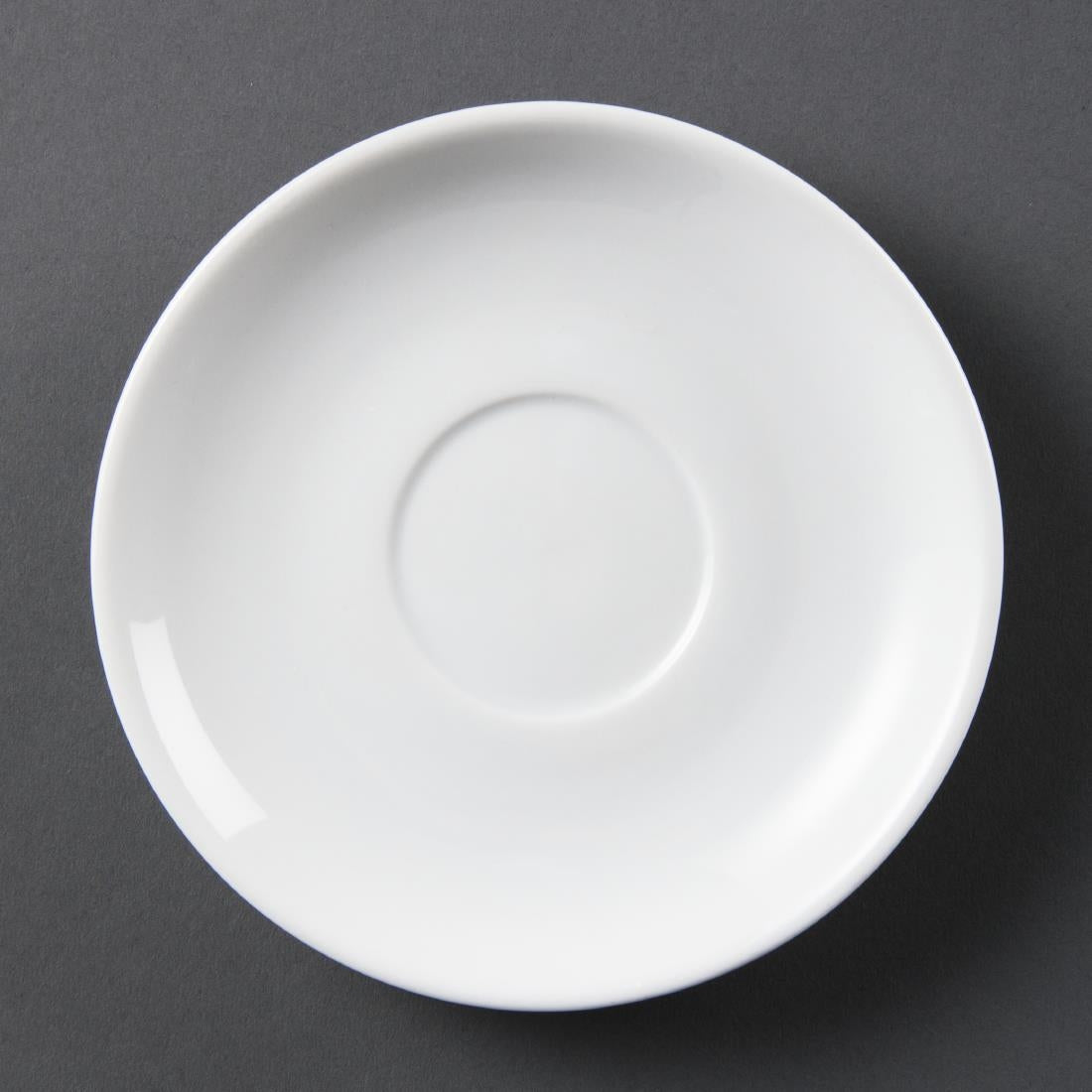 Olympia Whiteware Stacking Saucers 150mm (Pack of 12) - CB468 Olympia Crockery Olympia