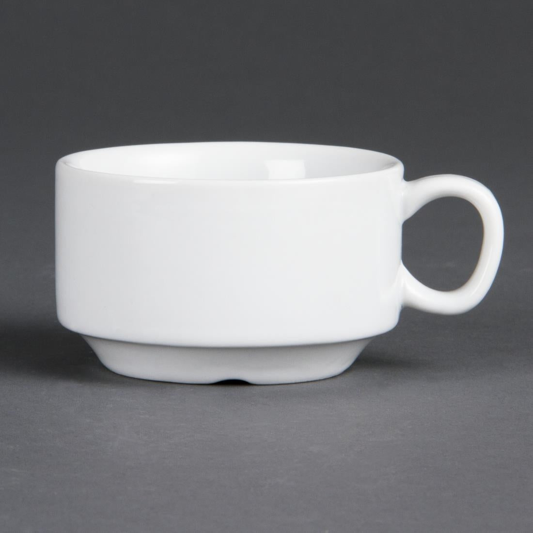 Olympia Whiteware Stacking Espresso Cups 85ml 3oz (Pack of 12) - CB471 Cups and Mugs Olympia