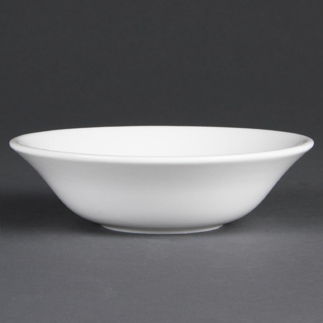 Olympia Whiteware Oatmeal Bowls 150mm 300ml (Pack of 12) - CB475 Bowls Olympia