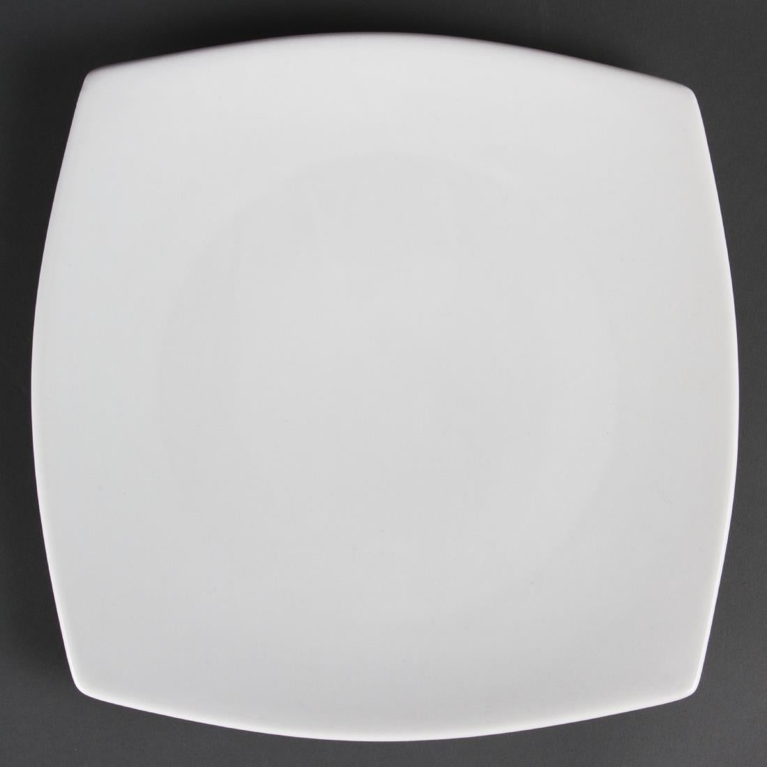 Olympia Whiteware Rounded Square Plates 270mm (Pack of 6) - CB493 Plates Olympia