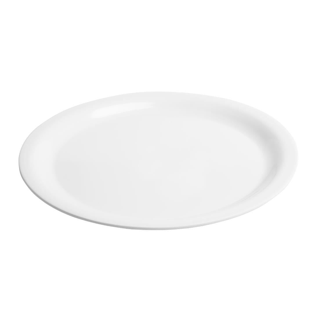 Olympia Kristallon Melamine Narrow Rimmed Plates 267mm (Pack of 12) - CB672 Plates Olympia