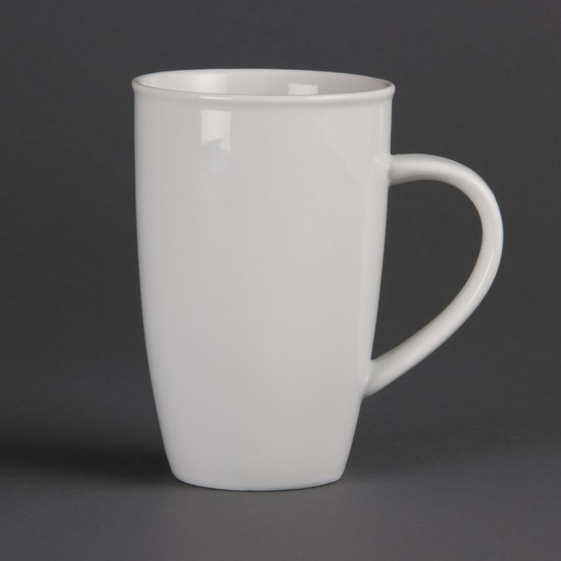 Olympia Whiteware Latte Mugs 400ml 14oz (Pack of 6) - CB700 Olympia Crockery Olympia