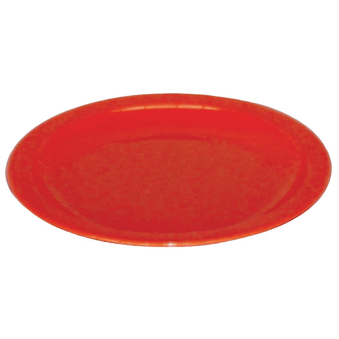 Olympia Kristallon Polycarbonate Plates Red 230mm (Pack of 12) - CB770 Plates Olympia