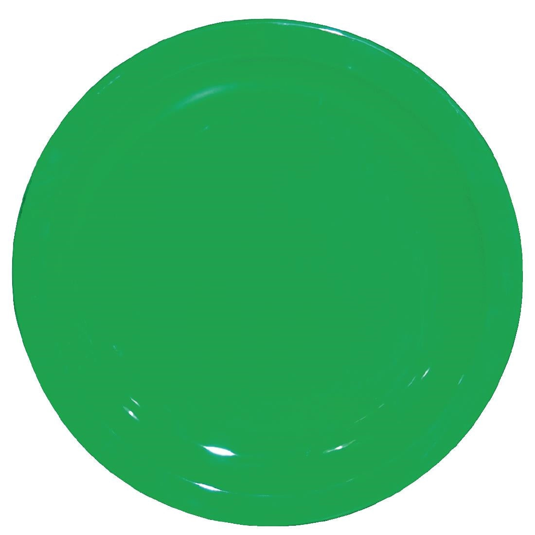 Olympia Kristallon Polycarbonate Plates Green 174mm (Pack of 12) - CB764 Plates Olympia