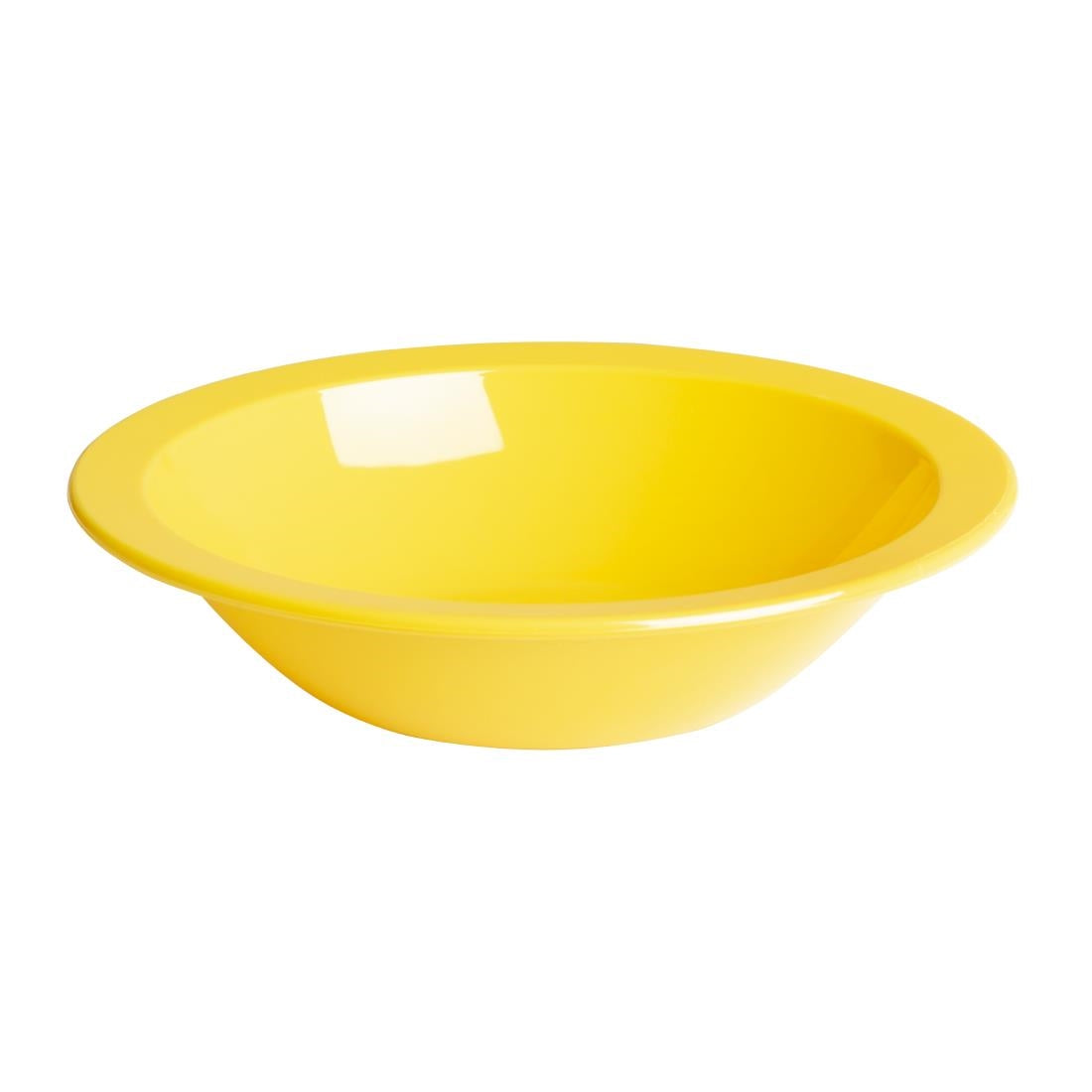 Olympia Kristallon Polycarbonate Bowls Yellow 174mm (Pack of 12) - CB771 Bowls Olympia
