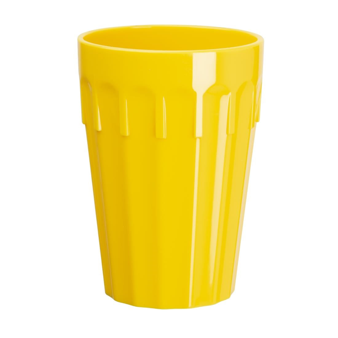 Olympia Kristallon Polycarbonate Tumblers Yellow 253.8ml (Pack of 12) - CB775 Melamine and Polycarbonate Olympia