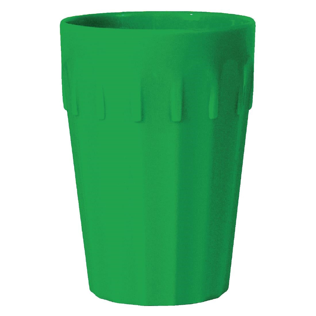 Olympia Kristallon Polycarbonate Tumblers Green 253.8ml (Pack of 12) - CB776 Melamine and Polycarbonate Olympia