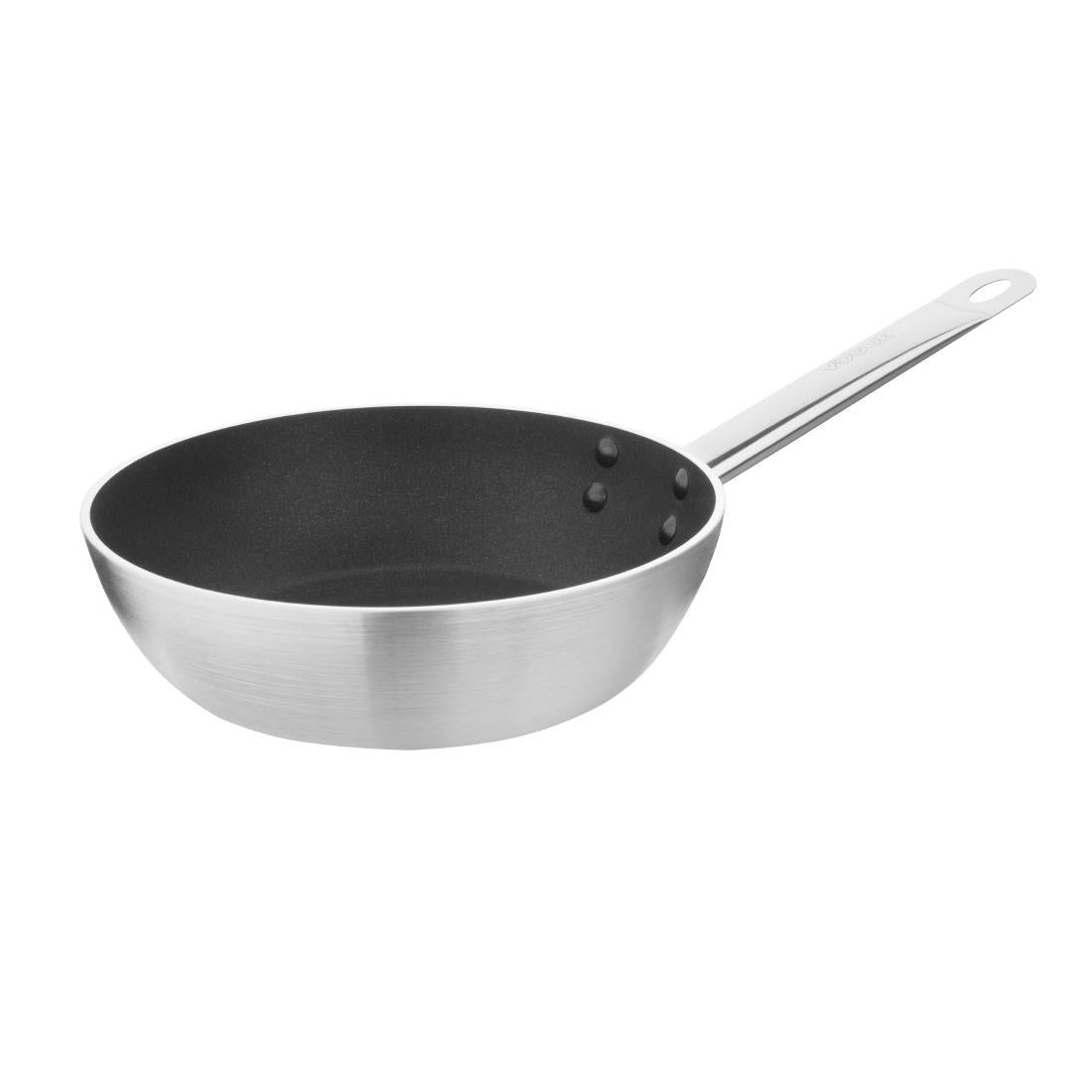 Vogue Aluminium Non-Stick Induction Flared Sauté Pan 24cm - CB904 Vogue