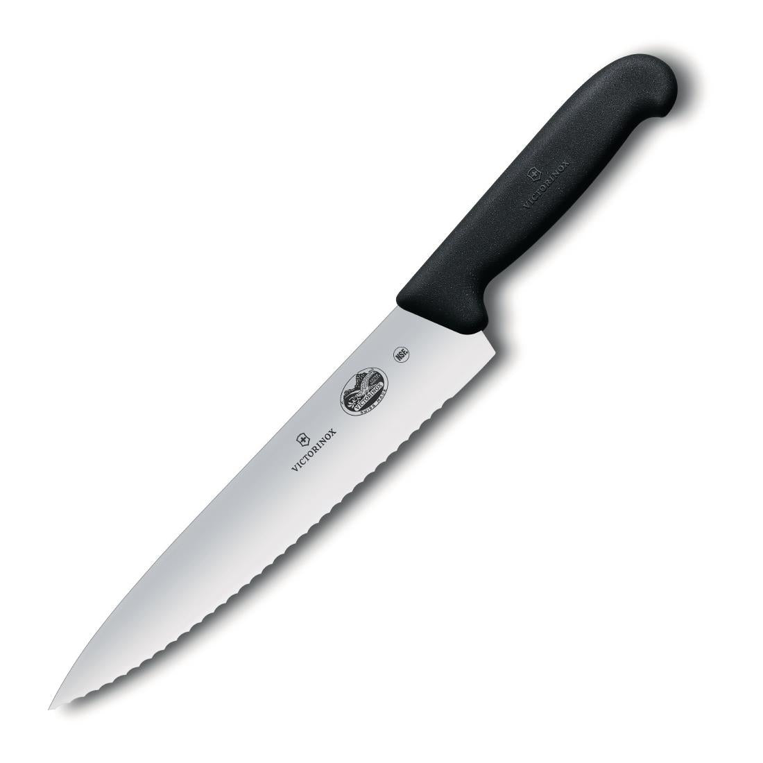 Victorinox Fibrox Serrated Carving Knife 25.4cm - CC267 Victorinox