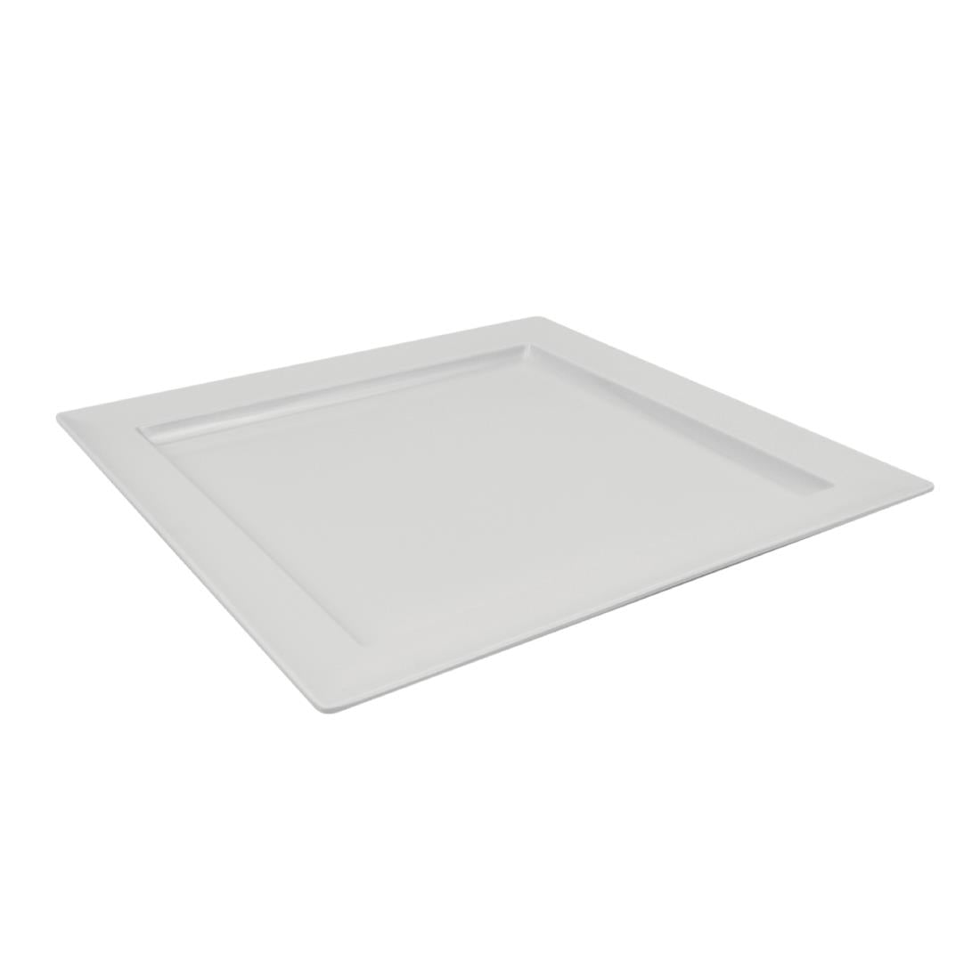 Dalebrook Melamine Square Dover Tray White 375mm - CC711 Melamine and Polycarbonate Dalebrook