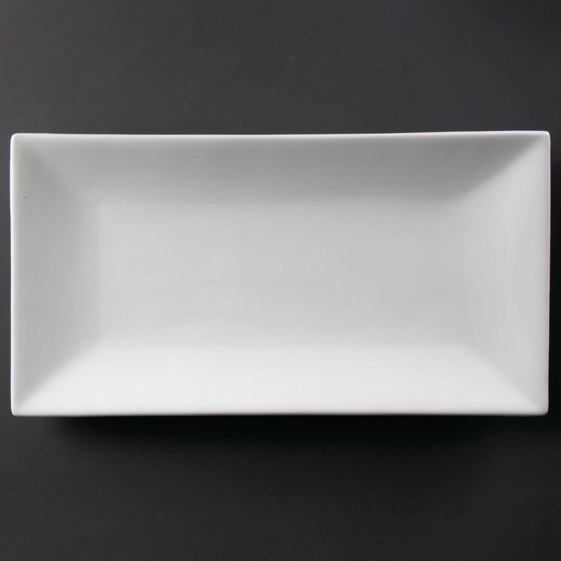 Olympia Whiteware Serving Rectangular Platter 380mm - CC896 Olympia Crockery Olympia