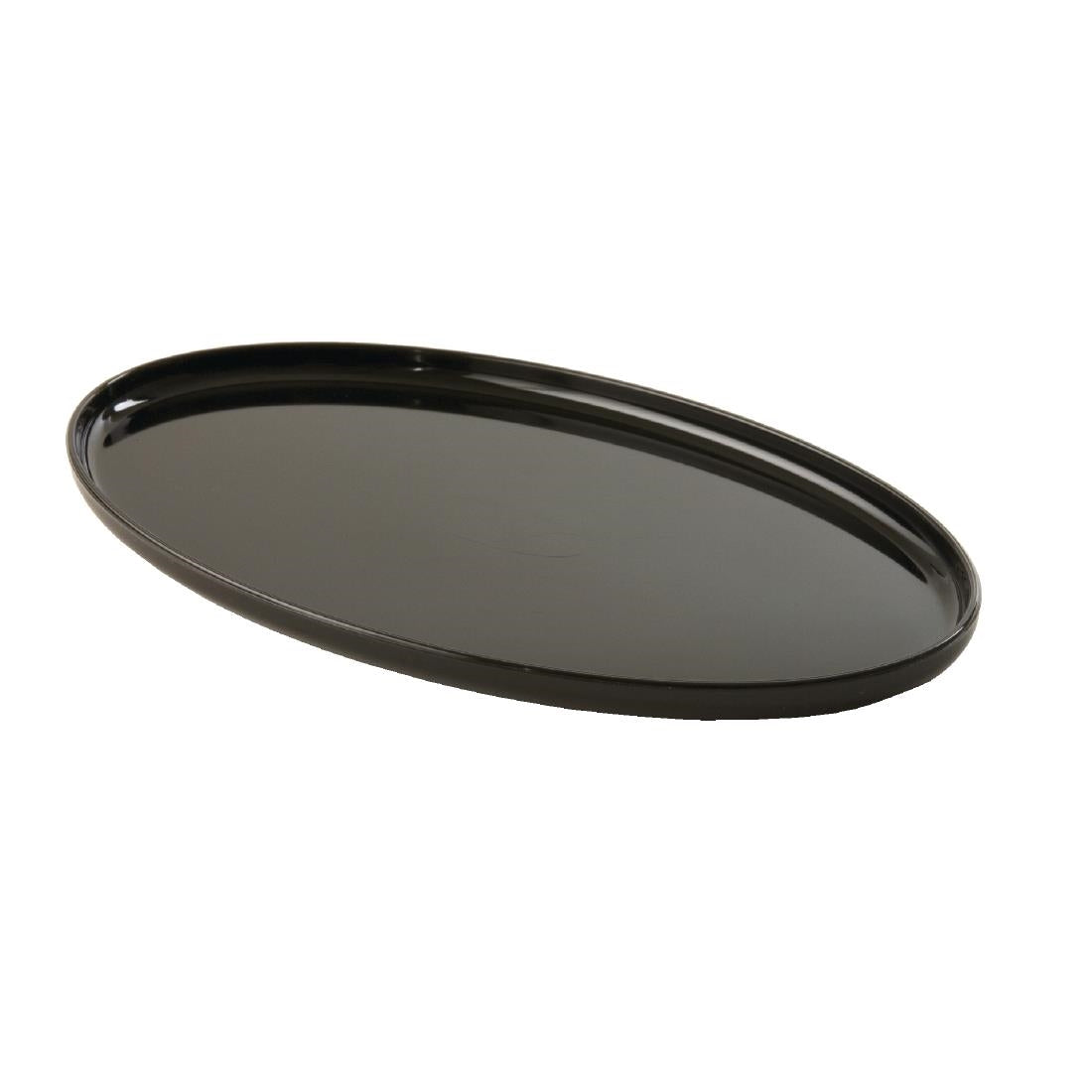 Small Black Oval Tray - CD166 K C Johns