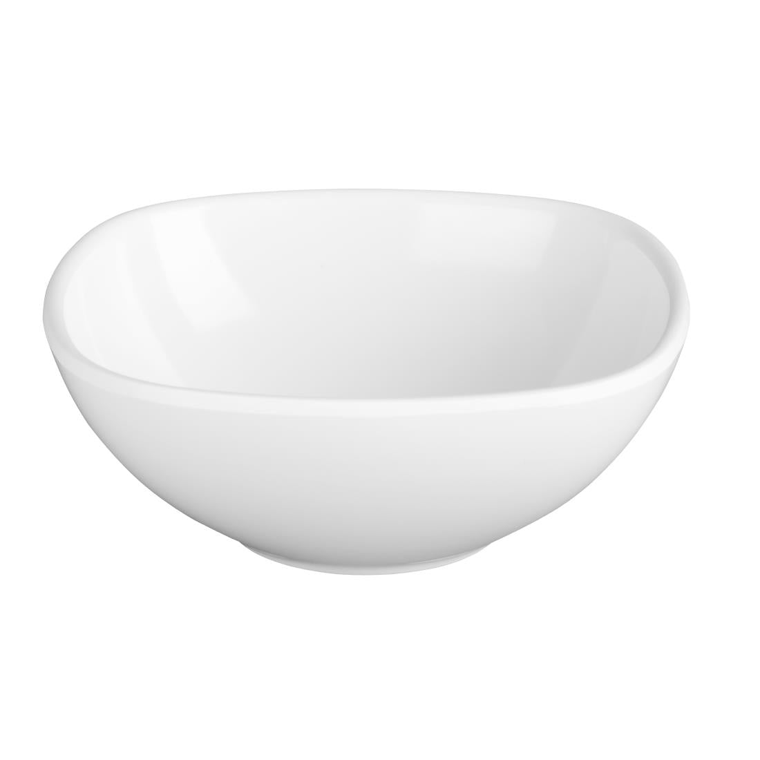 Olympia Kristallon Melamine Rounded Square Bowls 275ml (Pack of 6) - CD298 Bowls Olympia