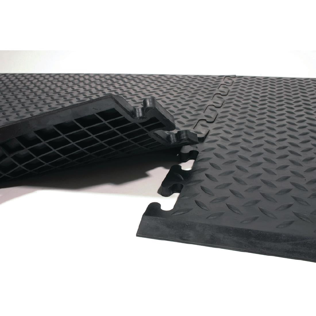 COBA Comfort Rubber Workplace Mat Interlocking End Piece - CD541 Coba