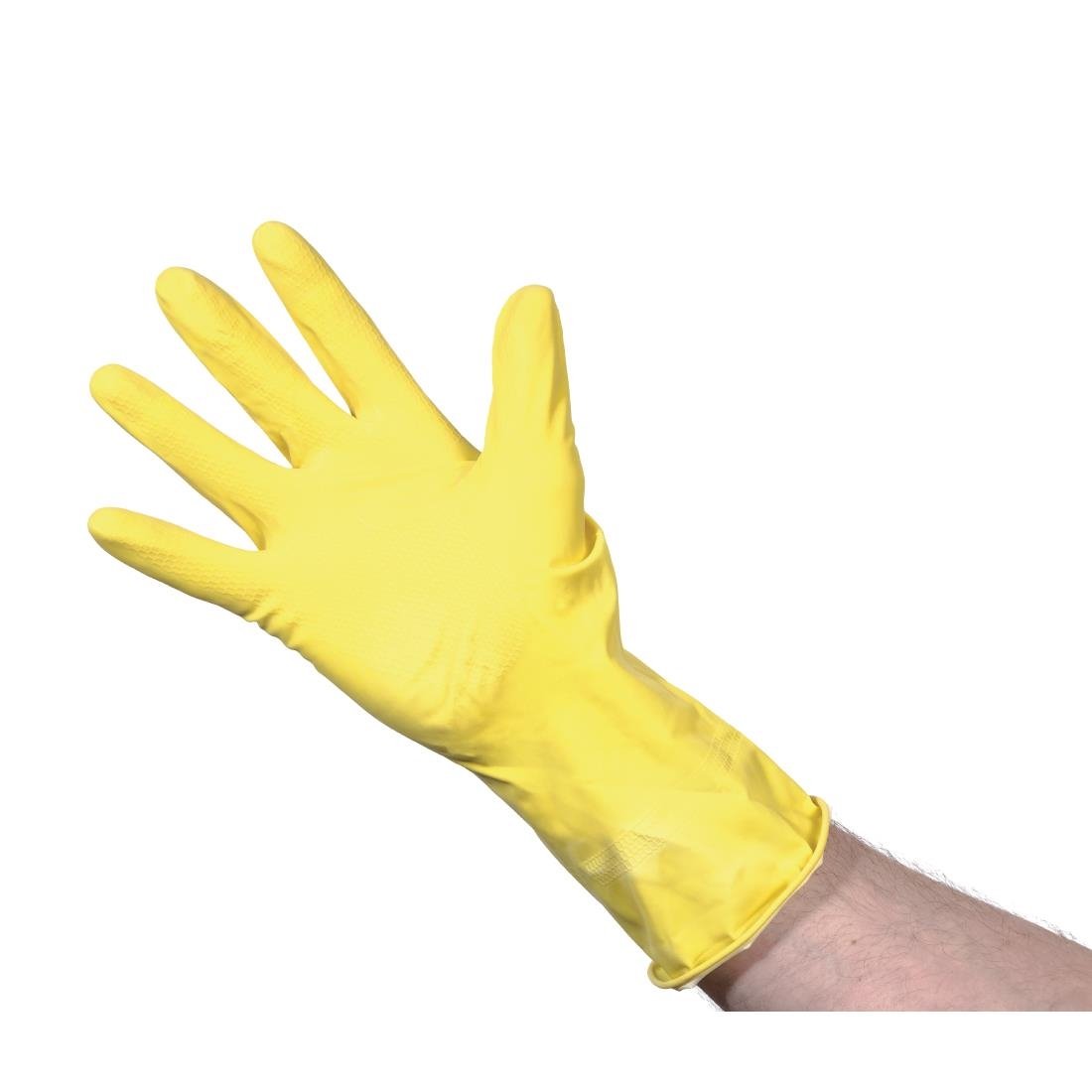 Jantex Latex Household Gloves Yellow Medium - CD793-M Jantex